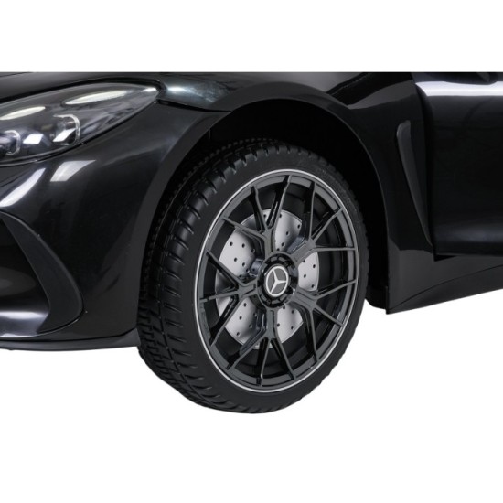 JOKO Mercedes Benz GT63 AMG 4x200W, Dvojmiestne Kožené sedadlo, nosnosť 90kg, penové kolesá, čierne