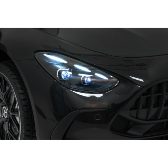 JOKO Mercedes Benz GT63 AMG 4x200W, Dvojmiestne Kožené sedadlo, nosnosť 90kg, penové kolesá, čierne
