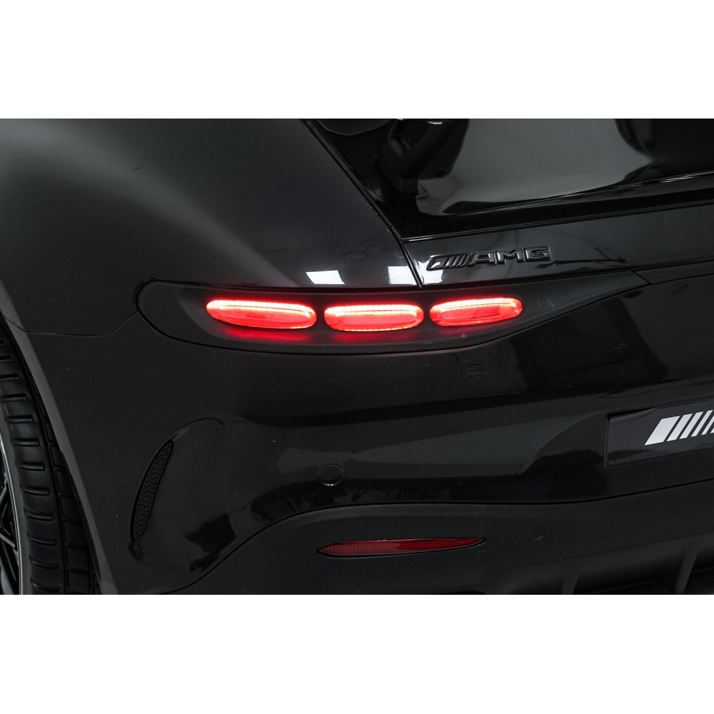 JOKO Mercedes Benz GT63 AMG 4x200W, Dvojmiestne Kožené sedadlo, nosnosť 90kg, penové kolesá, čierne