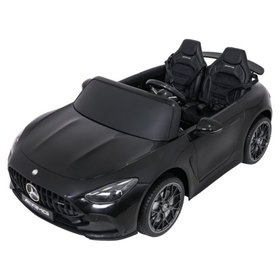 JOKO Mercedes Benz GT63 AMG 4x200W, Dvojmiestne Kožené sedadlo, nosnosť 90kg, penové kolesá, čierne