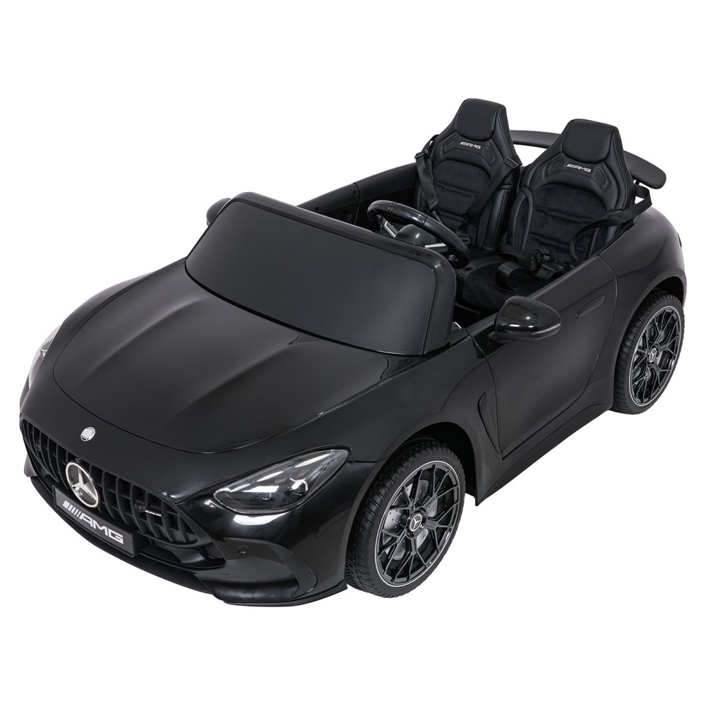 JOKO Mercedes Benz GT63 AMG 4x200W, Dvojmiestne Kožené sedadlo, nosnosť 90kg, penové kolesá, čierne