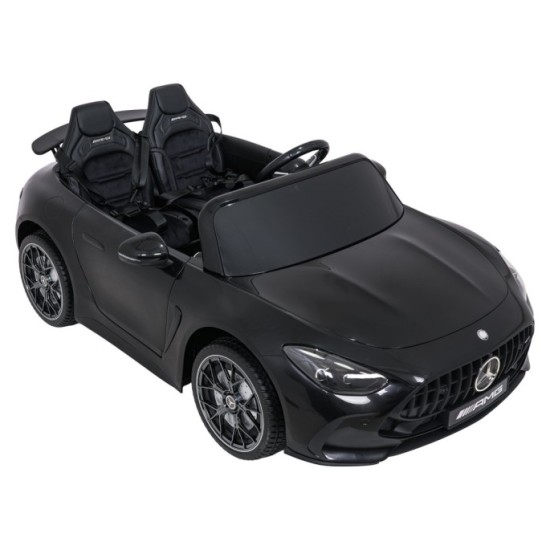 JOKO Mercedes Benz GT63 AMG 4x200W, Dvojmiestne Kožené sedadlo, nosnosť 90kg, penové kolesá, čierne