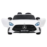 JOKO Mercedes Benz GT63 AMG 4x200W, Dvojmiestne Kožené sedadlo, nosnosť 90kg, penové kolesá, biele