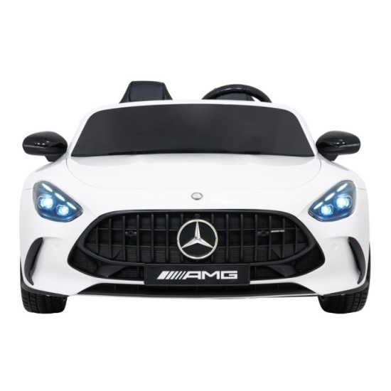 JOKO Mercedes Benz GT63 AMG 4x200W, Dvojmiestne Kožené sedadlo, nosnosť 90kg, penové kolesá, biele