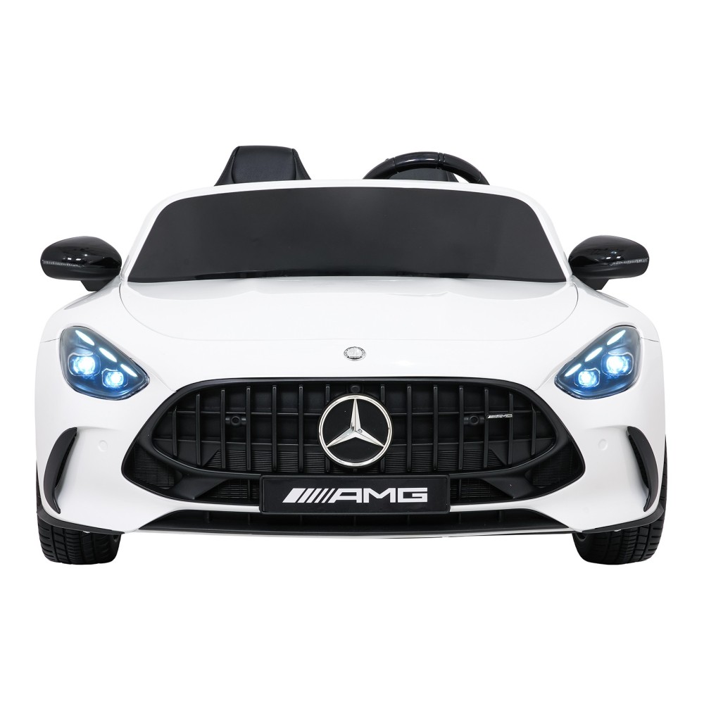 JOKO Mercedes Benz GT63 AMG 4x200W, Dvojmiestne Kožené sedadlo, nosnosť 90kg, penové kolesá, biele