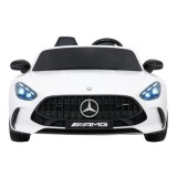 JOKO Mercedes Benz GT63 AMG 4x200W, Dvojmiestne Kožené sedadlo, nosnosť 90kg, penové kolesá, biele