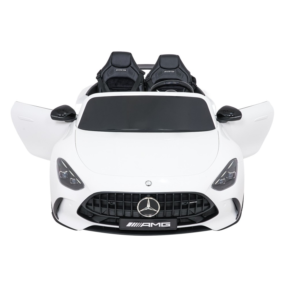 JOKO Mercedes Benz GT63 AMG 4x200W, Dvojmiestne Kožené sedadlo, nosnosť 90kg, penové kolesá, biele