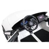 JOKO Mercedes Benz GT63 AMG 4x200W, Dvojmiestne Kožené sedadlo, nosnosť 90kg, penové kolesá, biele