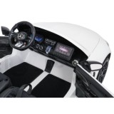 JOKO Mercedes Benz GT63 AMG 4x200W, Dvojmiestne Kožené sedadlo, nosnosť 90kg, penové kolesá, biele