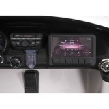 JOKO Mercedes Benz GT63 AMG 4x200W, Dvojmiestne Kožené sedadlo, nosnosť 90kg, penové kolesá, biele