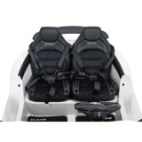 JOKO Mercedes Benz GT63 AMG 4x200W, Dvojmiestne Kožené sedadlo, nosnosť 90kg, penové kolesá, biele