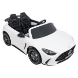 JOKO Mercedes Benz GT63 AMG 4x200W, Dvojmiestne Kožené sedadlo, nosnosť 90kg, penové kolesá, biele