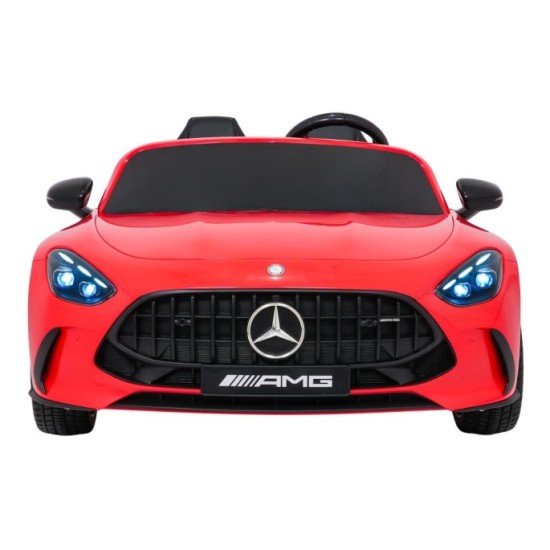 JOKO Mercedes Benz GT63 AMG 4x200W, Dvojmiestne Kožené sedadlo, nosnosť 90kg, penové kolesá, červené