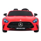 JOKO Mercedes Benz GT63 AMG 4x200W, Dvojmiestne Kožené sedadlo, nosnosť 90kg, penové kolesá, červené