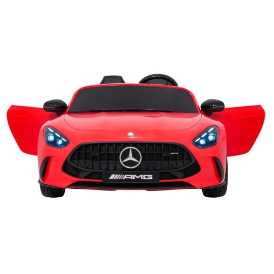 JOKO Mercedes Benz GT63 AMG 4x200W, Dvojmiestne Kožené sedadlo, nosnosť 90kg, penové kolesá, červené