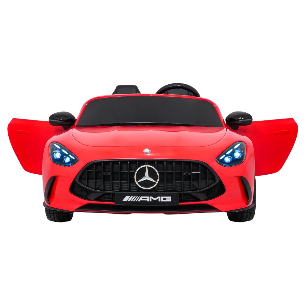 JOKO Mercedes Benz GT63 AMG 4x200W, Dvojmiestne Kožené sedadlo, nosnosť 90kg, penové kolesá, červené
