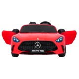 JOKO Mercedes Benz GT63 AMG 4x200W, Dvojmiestne Kožené sedadlo, nosnosť 90kg, penové kolesá, červené