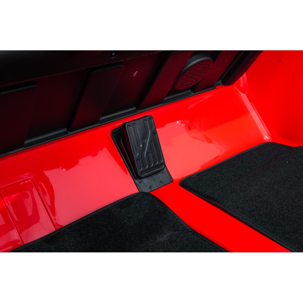 JOKO Mercedes Benz GT63 AMG 4x200W, Dvojmiestne Kožené sedadlo, nosnosť 90kg, penové kolesá, červené