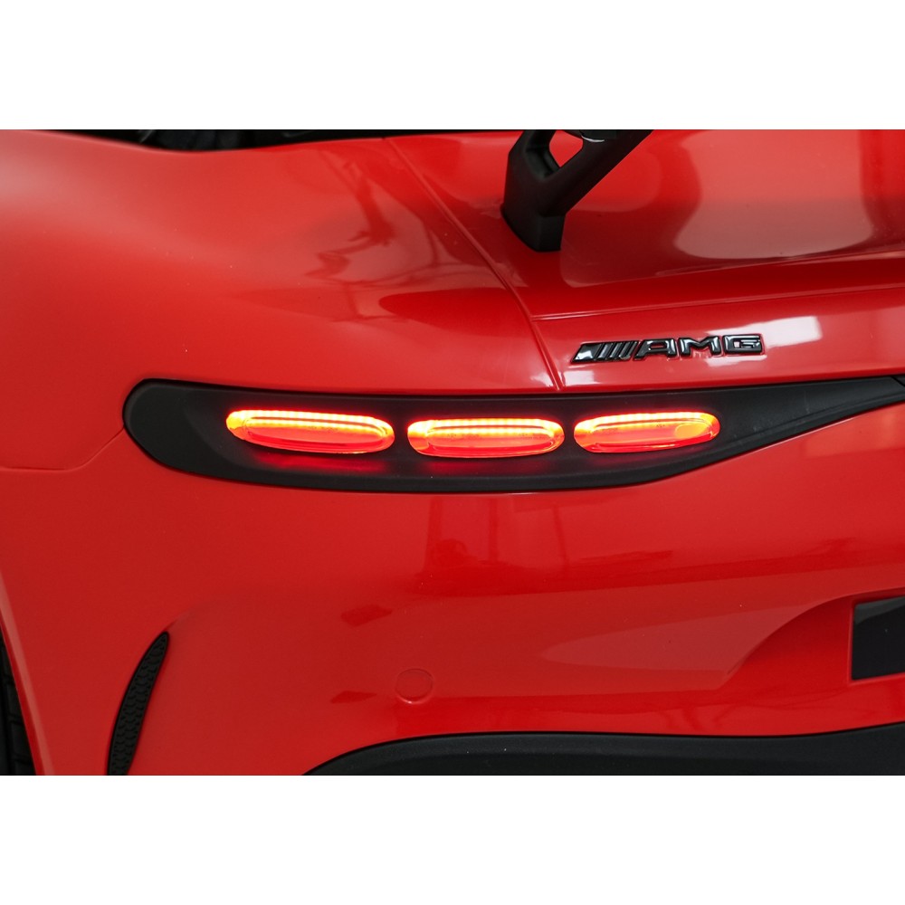 JOKO Mercedes Benz GT63 AMG 4x200W, Dvojmiestne Kožené sedadlo, nosnosť 90kg, penové kolesá, červené