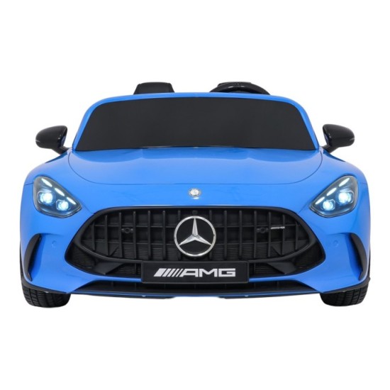 JOKO Mercedes Benz GT63 AMG 4x200W, Dvojmiestne Kožené sedadlo, nosnosť 90kg, penové kolesá, modré