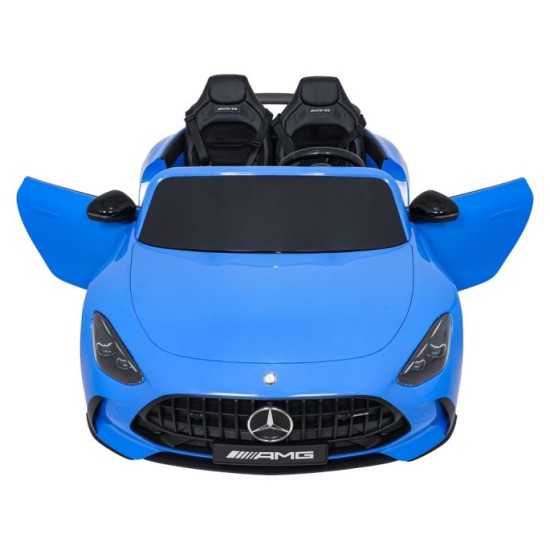 JOKO Mercedes Benz GT63 AMG 4x200W, Dvojmiestne Kožené sedadlo, nosnosť 90kg, penové kolesá, modré
