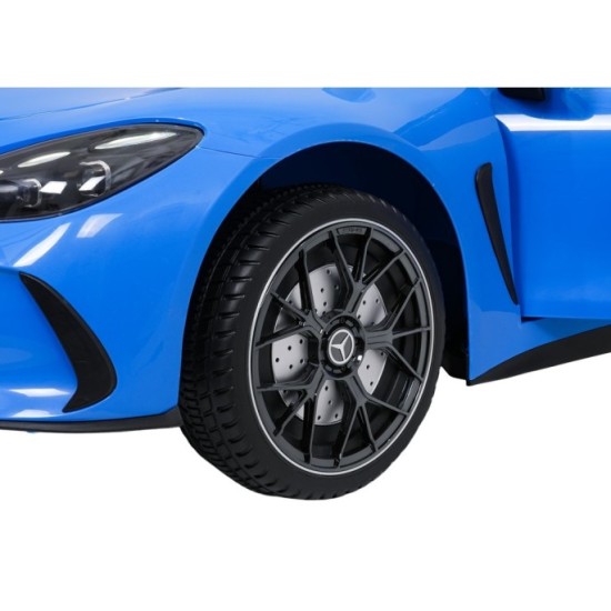 JOKO Mercedes Benz GT63 AMG 4x200W, Dvojmiestne Kožené sedadlo, nosnosť 90kg, penové kolesá, modré