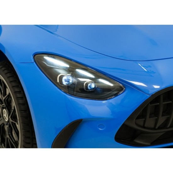 JOKO Mercedes Benz GT63 AMG 4x200W, Dvojmiestne Kožené sedadlo, nosnosť 90kg, penové kolesá, modré