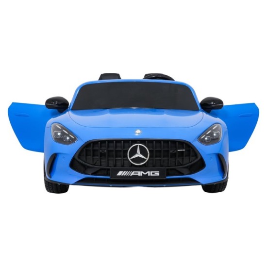 JOKO Mercedes Benz GT63 AMG 4x200W, Dvojmiestne Kožené sedadlo, nosnosť 90kg, penové kolesá, modré