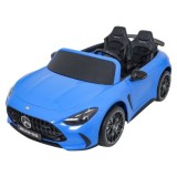 JOKO Mercedes Benz GT63 AMG 4x200W, Dvojmiestne Kožené sedadlo, nosnosť 90kg, penové kolesá, modré