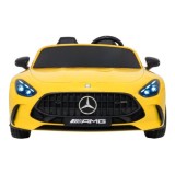 JOKO Mercedes Benz GT63 AMG 4x200W, Dvojmiestne Kožené sedadlo, nosnosť 90kg, penové kolesá, žlté
