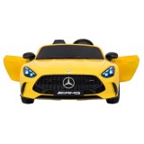 JOKO Mercedes Benz GT63 AMG 4x200W, Dvojmiestne Kožené sedadlo, nosnosť 90kg, penové kolesá, žlté