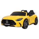 JOKO Mercedes Benz GT63 AMG 4x200W, Dvojmiestne Kožené sedadlo, nosnosť 90kg, penové kolesá, žlté
