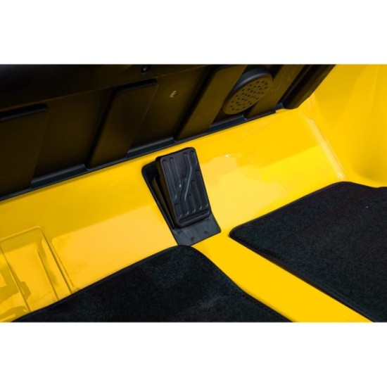 JOKO Mercedes Benz GT63 AMG 4x200W, Dvojmiestne Kožené sedadlo, nosnosť 90kg, penové kolesá, žlté