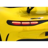 JOKO Mercedes Benz GT63 AMG 4x200W, Dvojmiestne Kožené sedadlo, nosnosť 90kg, penové kolesá, žlté