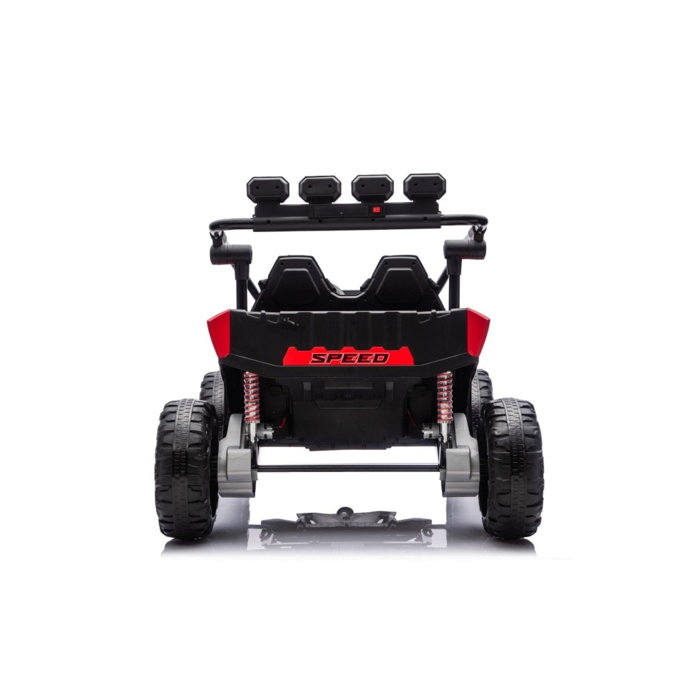 JOKO Elektrické autíčko Buggy TURBO 4x200W 24V, penové kolesá, kožené sedadlo, nosnosť 50kg, červené