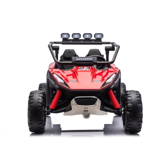 JOKO Elektrické autíčko Buggy TURBO 4x200W 24V, penové kolesá, kožené sedadlo, nosnosť 50kg, červené