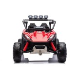 JOKO Elektrické autíčko Buggy TURBO 4x200W 24V, penové kolesá, kožené sedadlo, nosnosť 50kg, červené