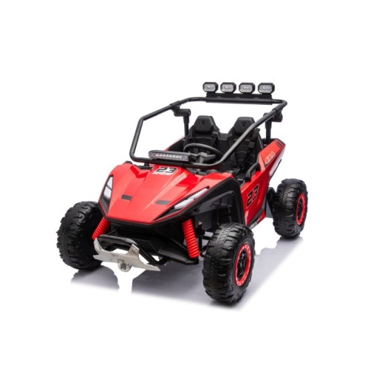 JOKO Elektrické autíčko Buggy TURBO 4x200W 24V, penové kolesá, kožené sedadlo, nosnosť 50kg, červené