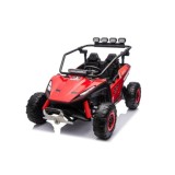 JOKO Elektrické autíčko Buggy TURBO 4x200W 24V, penové kolesá, kožené sedadlo, nosnosť 50kg, červené