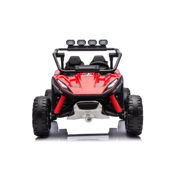 JOKO Elektrické autíčko Buggy TURBO 4x200W 24V, penové kolesá, kožené sedadlo, nosnosť 50kg, červené