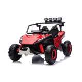JOKO Elektrické autíčko Buggy TURBO 4x200W 24V, penové kolesá, kožené sedadlo, nosnosť 50kg, červené