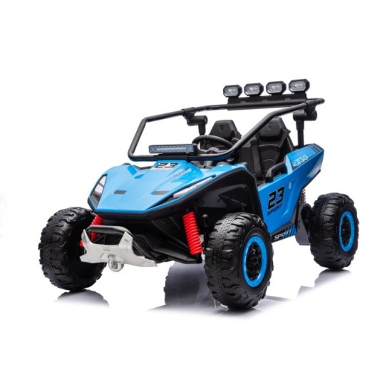JOKO Elektrické autíčko Buggy TURBO 4x200W 24V, penové kolesá, kožené sedadlo, nosnosť 50kg, modré