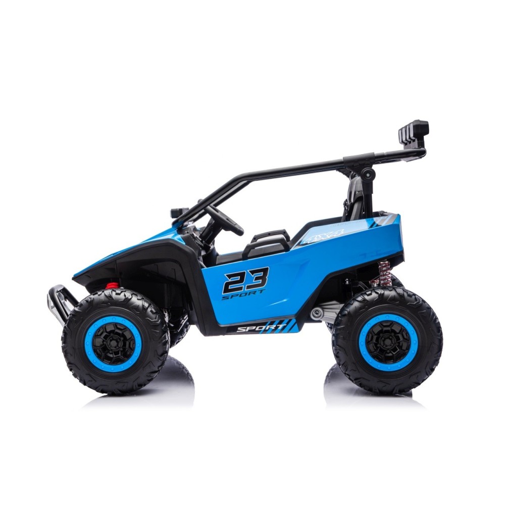 JOKO Elektrické autíčko Buggy TURBO 4x200W 24V, penové kolesá, kožené sedadlo, nosnosť 50kg, modré
