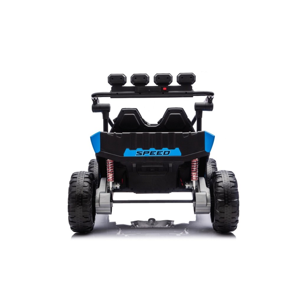 JOKO Elektrické autíčko Buggy TURBO 4x200W 24V, penové kolesá, kožené sedadlo, nosnosť 50kg, modré