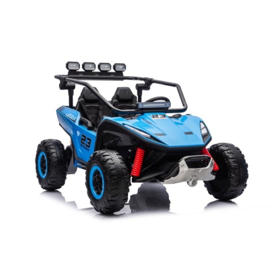 JOKO Elektrické autíčko Buggy TURBO 4x200W 24V, penové kolesá, kožené sedadlo, nosnosť 50kg, modré