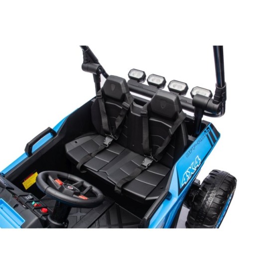 JOKO Elektrické autíčko Buggy TURBO 4x200W 24V, penové kolesá, kožené sedadlo, nosnosť 50kg, modré