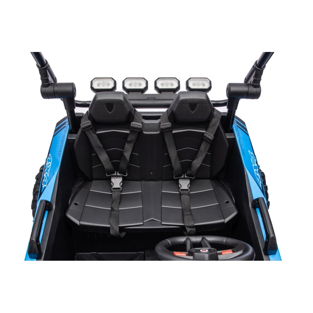 JOKO Elektrické autíčko Buggy TURBO 4x200W 24V, penové kolesá, kožené sedadlo, nosnosť 50kg, modré