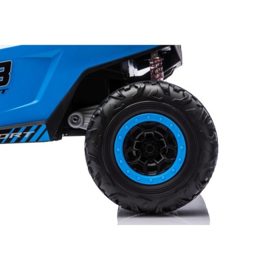 JOKO Elektrické autíčko Buggy TURBO 4x200W 24V, penové kolesá, kožené sedadlo, nosnosť 50kg, modré