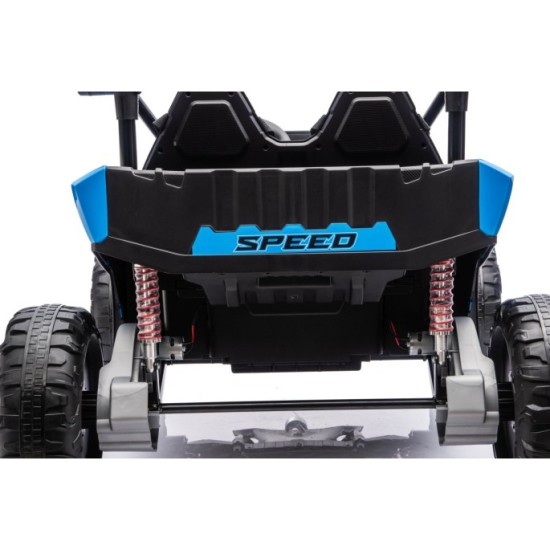 JOKO Elektrické autíčko Buggy TURBO 4x200W 24V, penové kolesá, kožené sedadlo, nosnosť 50kg, modré
