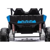 JOKO Elektrické autíčko Buggy TURBO 4x200W 24V, penové kolesá, kožené sedadlo, nosnosť 50kg, modré